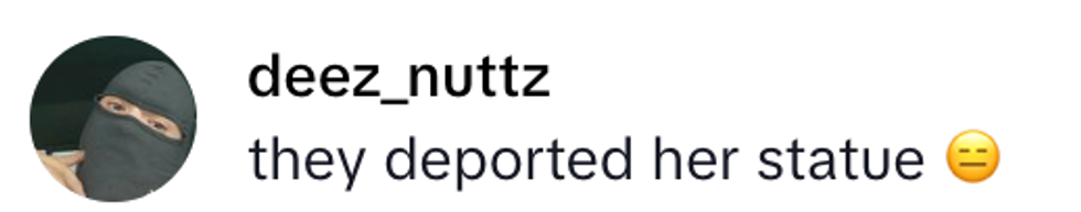 Screenshot of @deez_nuttz's post