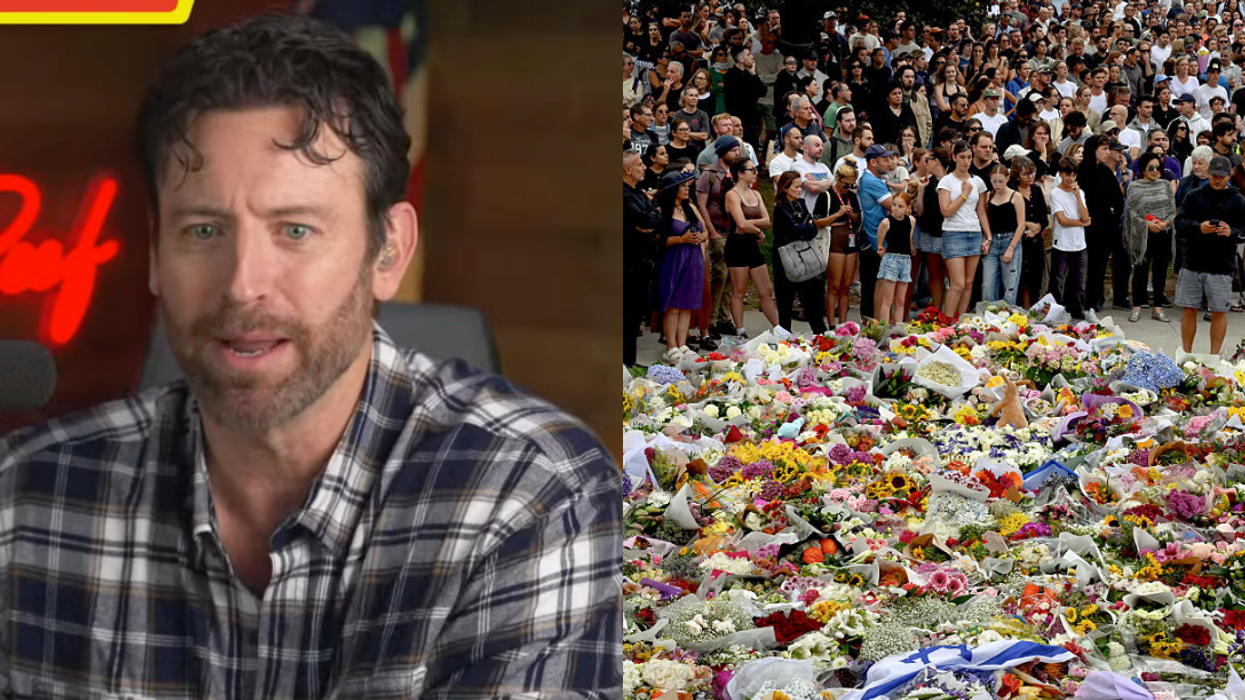 Screenshot of Don Keith; mourners at Bondhi Beach