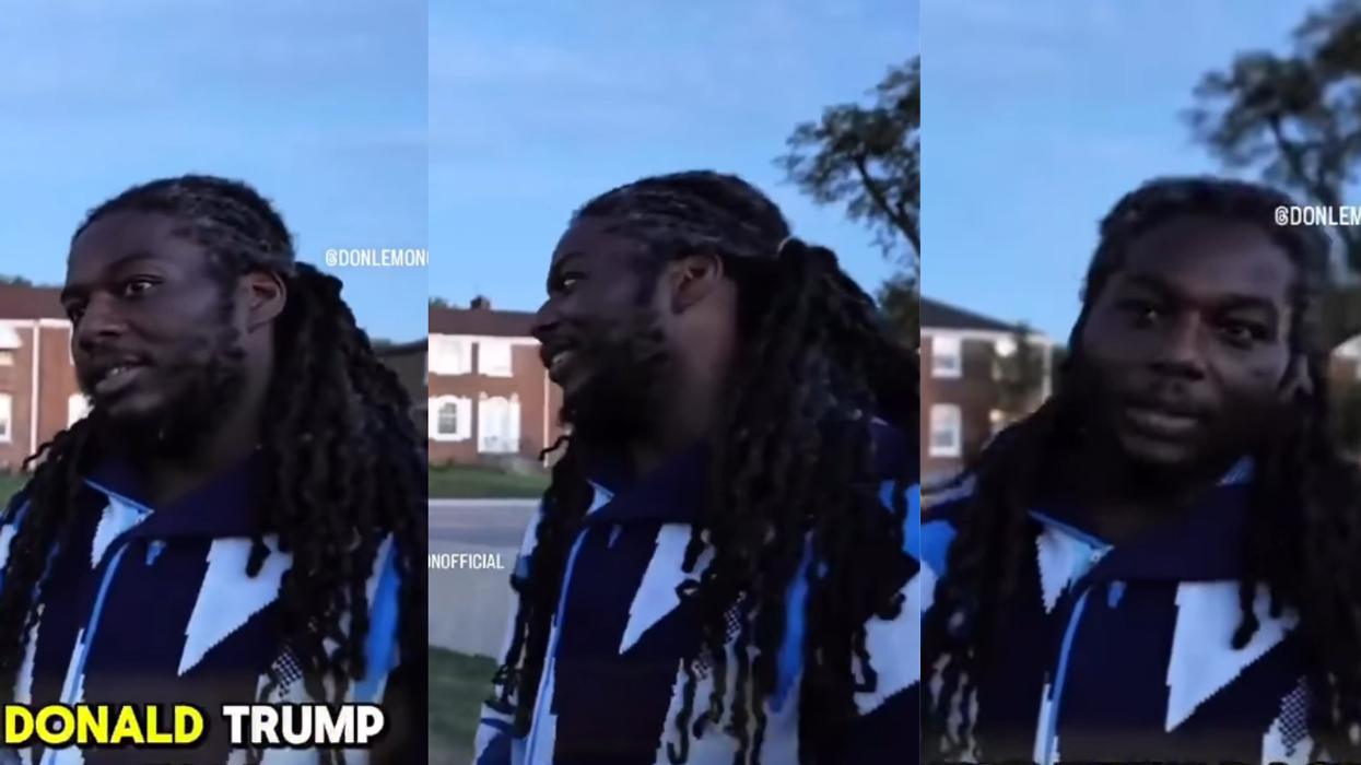 screenshot of Don Lemon TikTok video of Chicago man on the street interview
