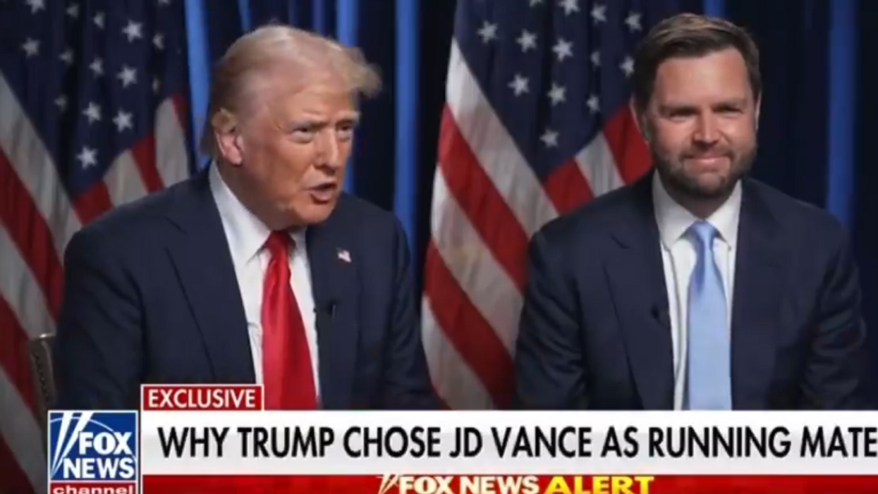 Screenshot of Donald Trump and J.D. Vance