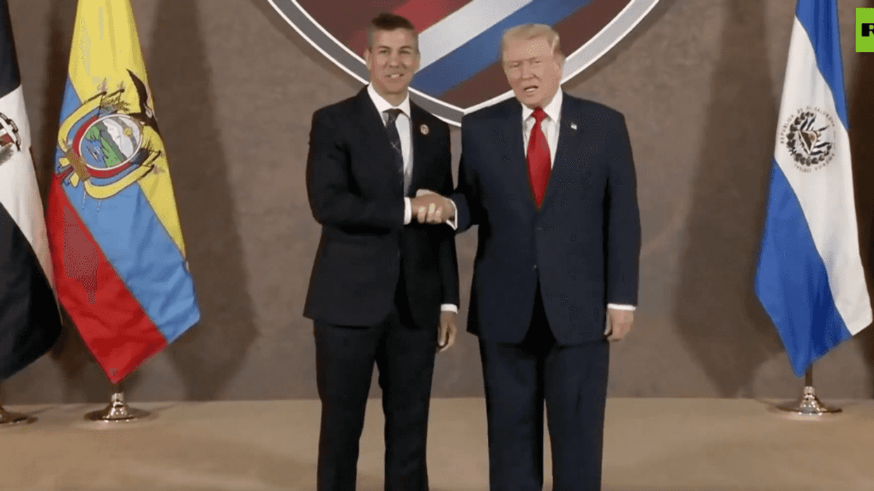 Screenshot of Donald Trump and Santiago Peña