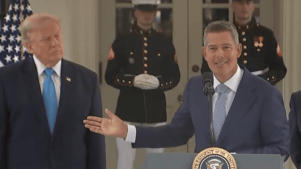 Screenshot of Donald Trump and Sean Duffy