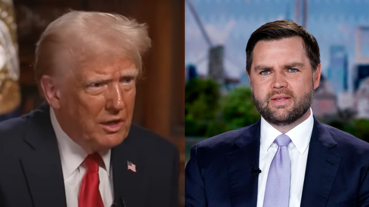 Screenshot of Donald Trump; J.D. Vance