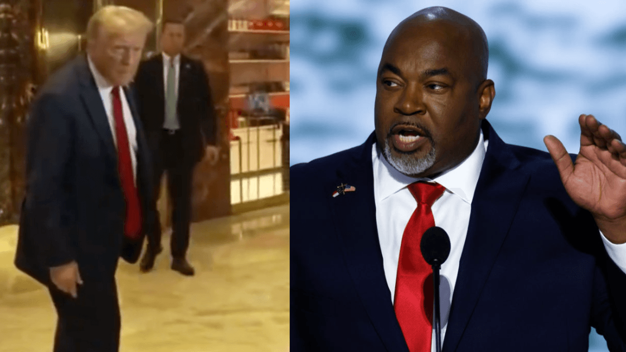 Screenshot of Donald Trump; Mark Robinson