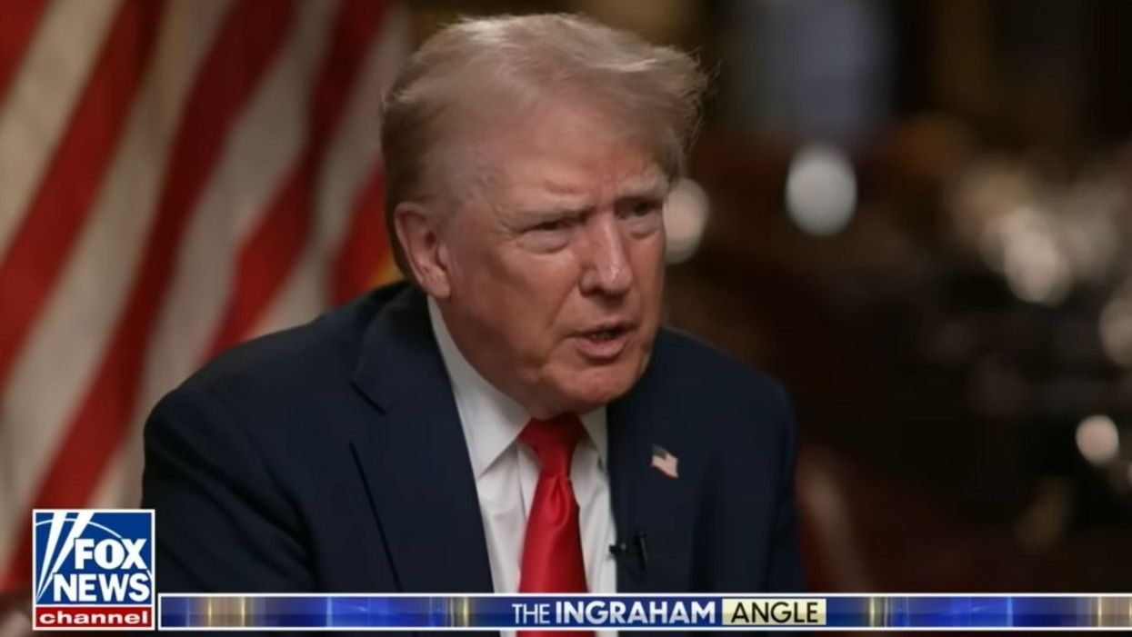 Screenshot of Donald Trump on The Ingraham Angle
