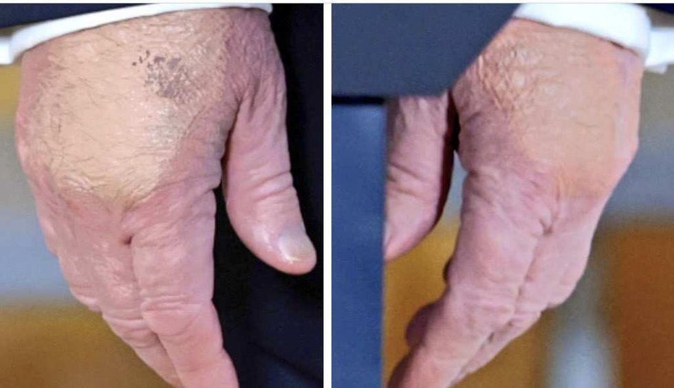 Screenshot of Donald Trump's hands