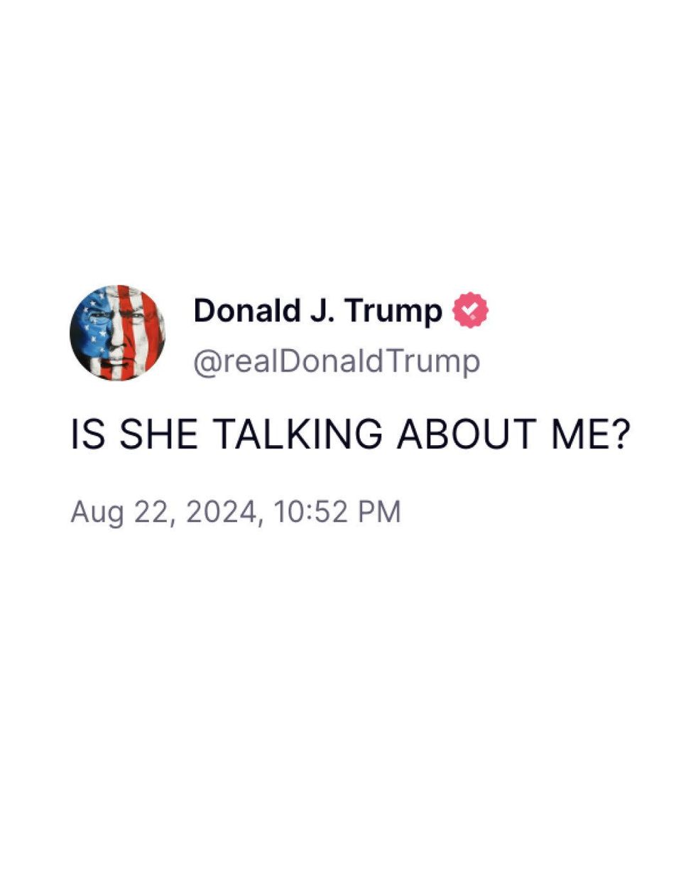 Screenshot of Donald Trump's post on Truth Social