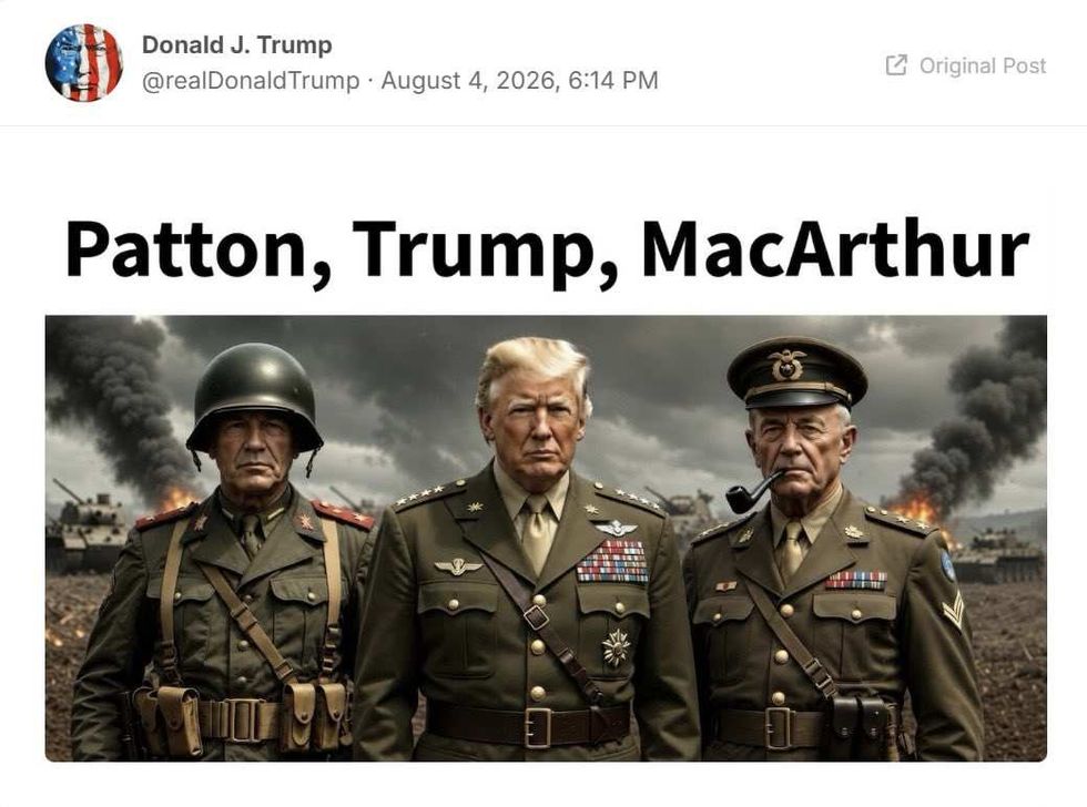 Screenshot of Donald Trump's post