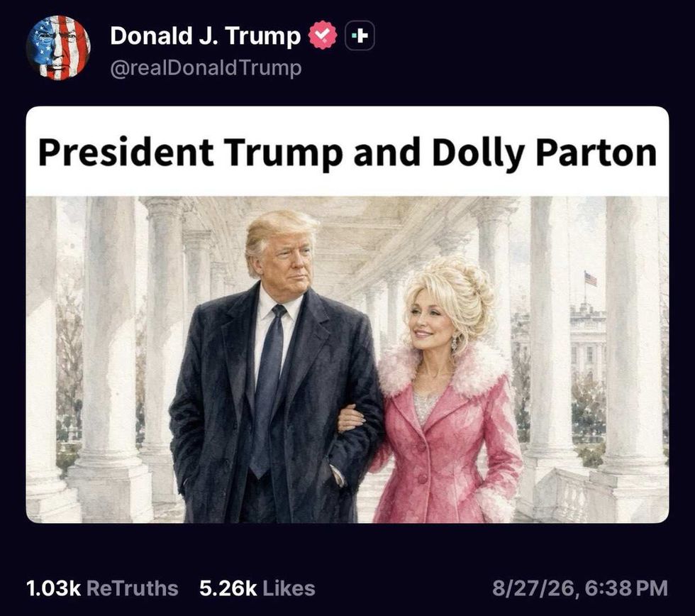 Screenshot of Donald Trump's post