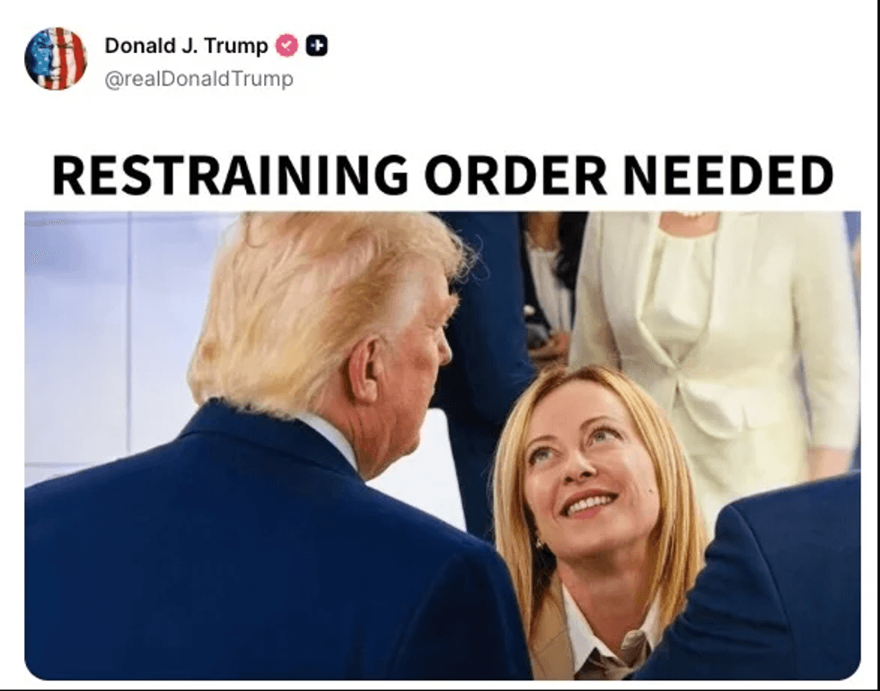 Screenshot of Donald Trump's post