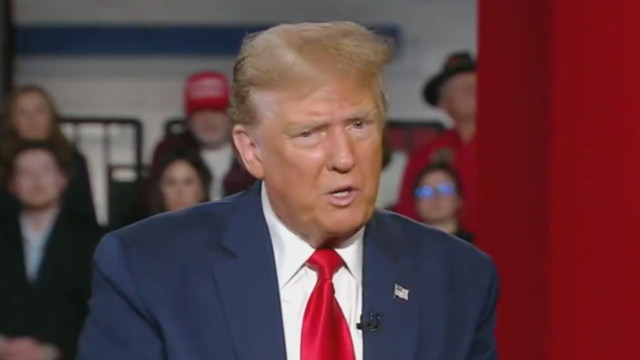 Screenshot of Donald Trump