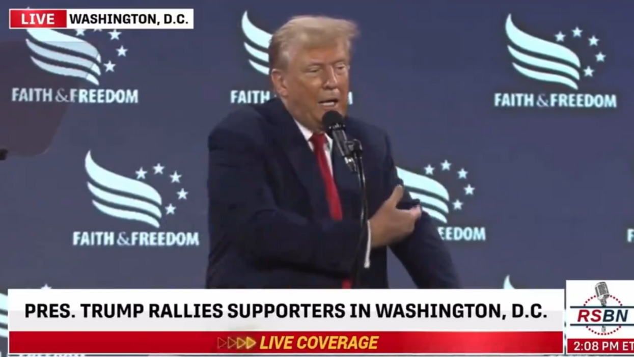 Screenshot of Donald Trump