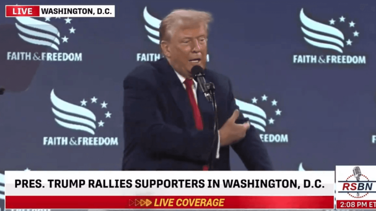 Screenshot of Donald Trump