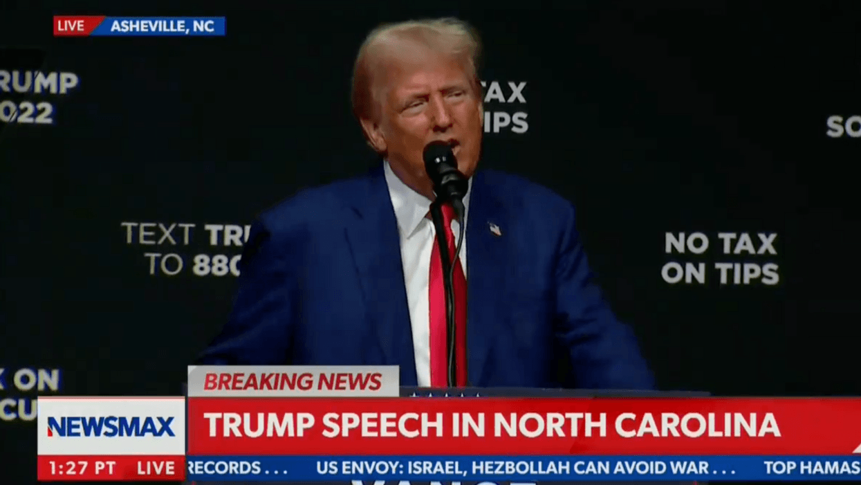 Screenshot of Donald Trump