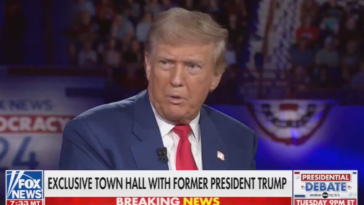 Screenshot of Donald Trump