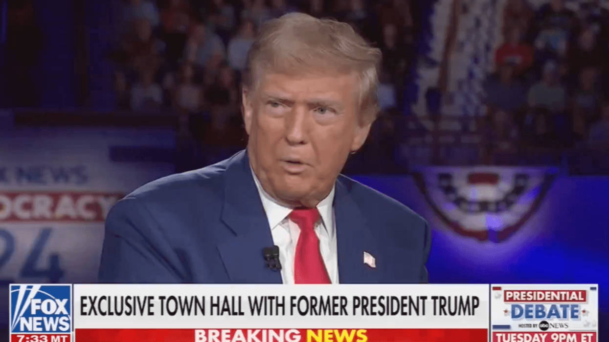 Screenshot of Donald Trump