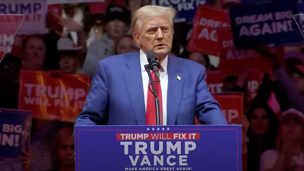 Screenshot of Donald Trump