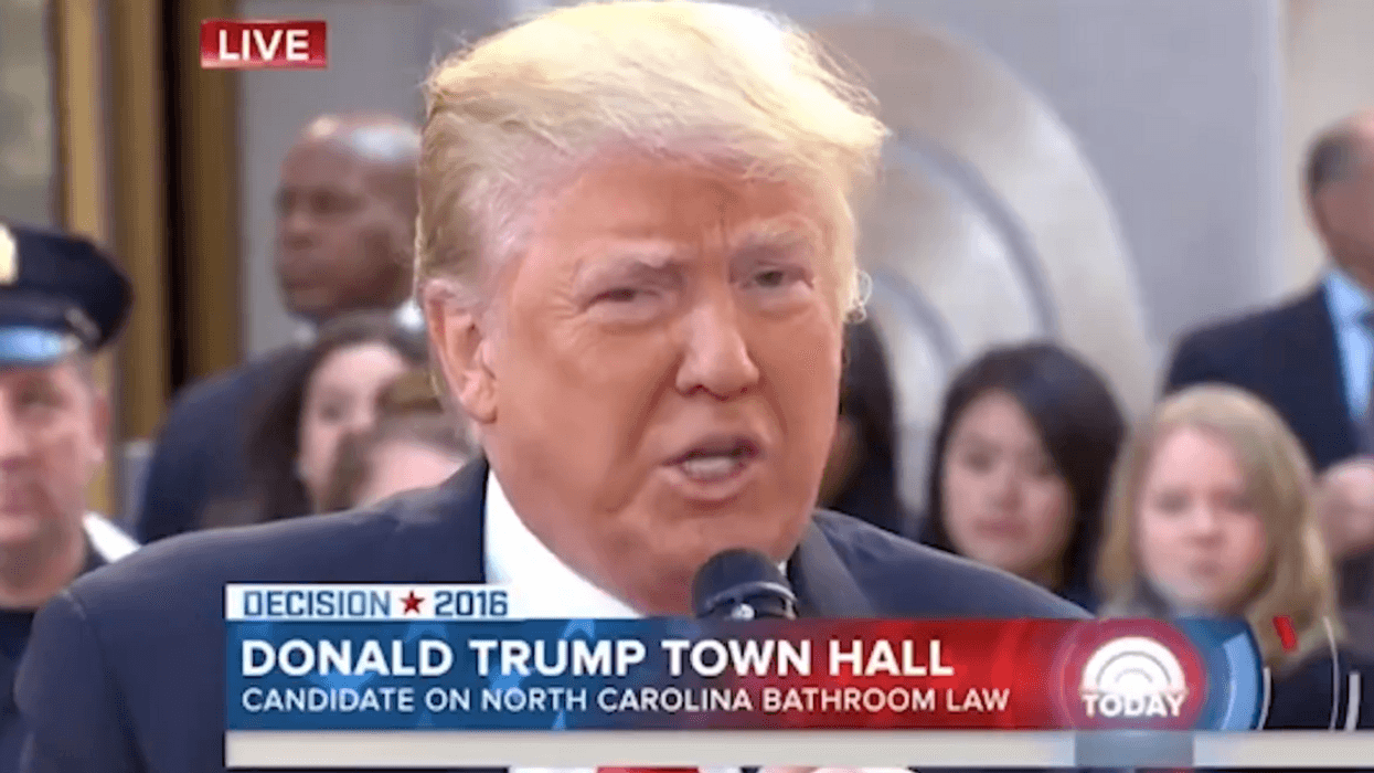 Screenshot of Donald Trump