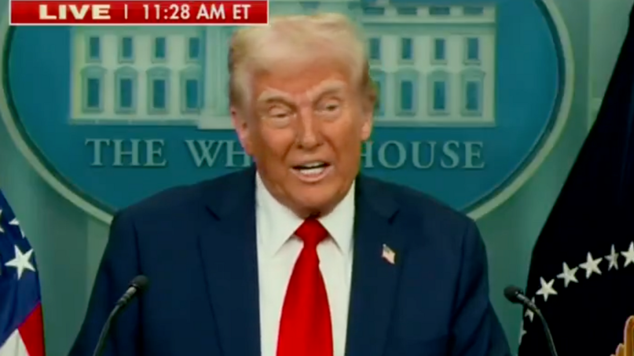 Screenshot of Donald Trump