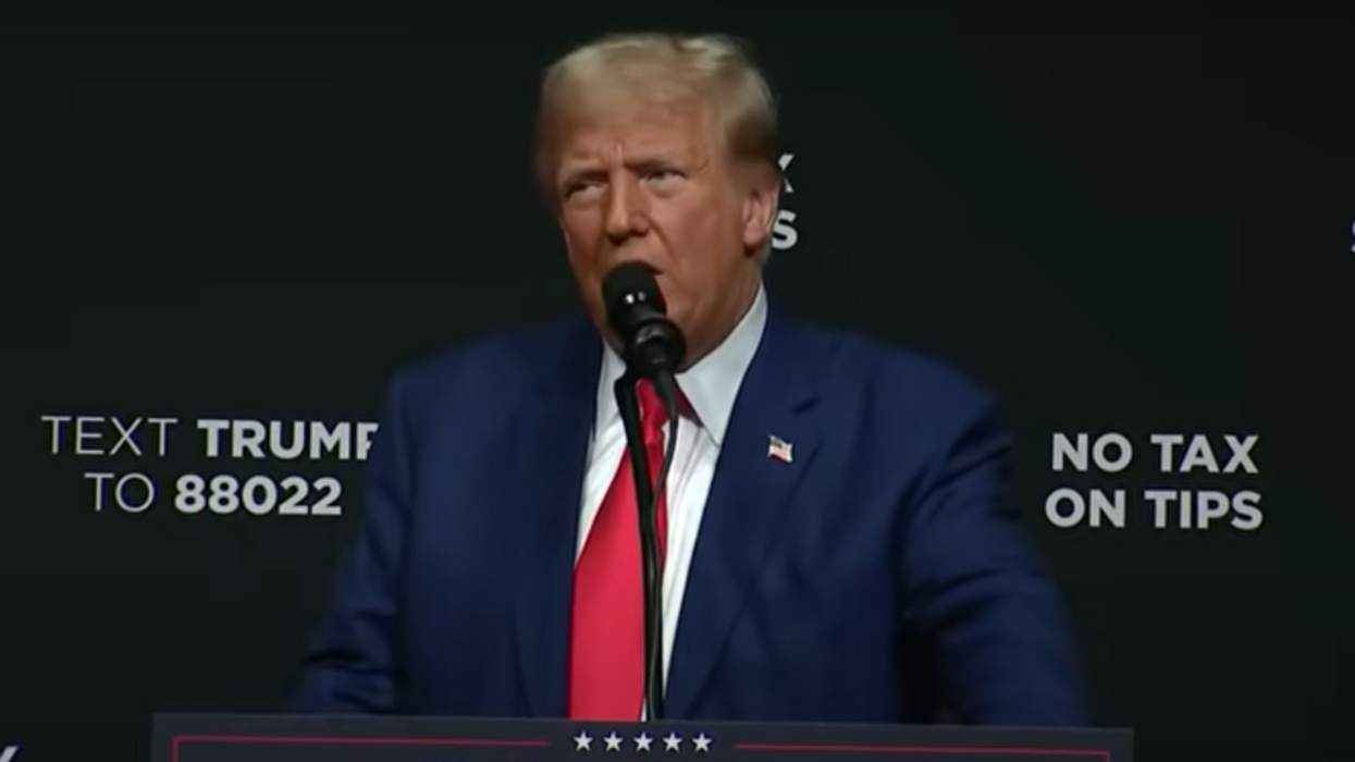 Screenshot of Donald Trump