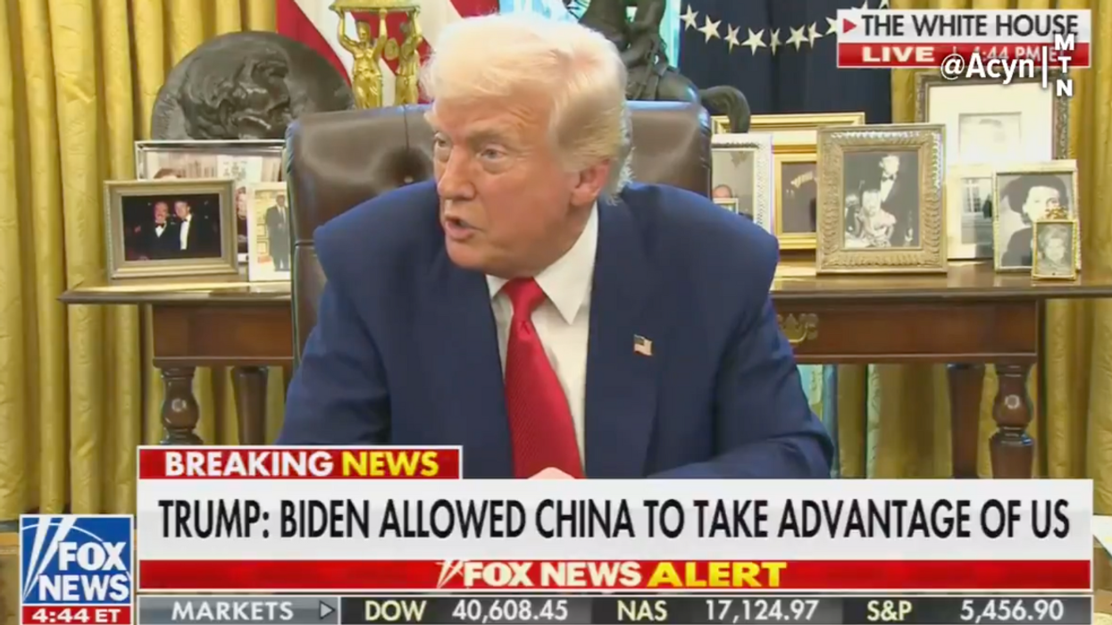 Screenshot of Donald Trump