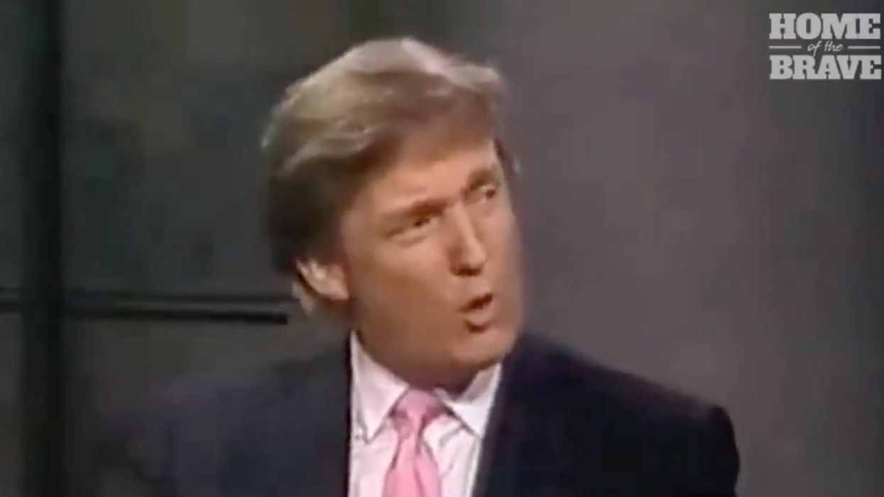 Screenshot of Donald Trump