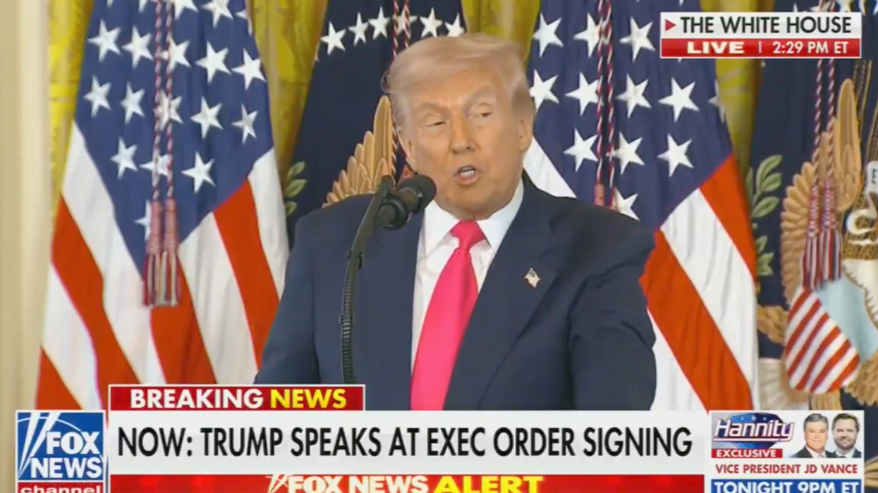 Screenshot of Donald Trump