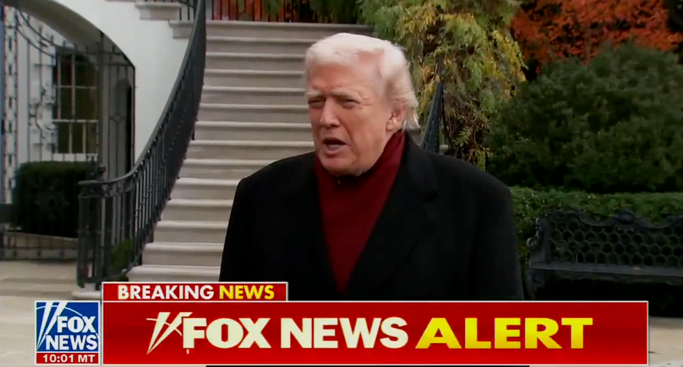 Screenshot of Donald Trump