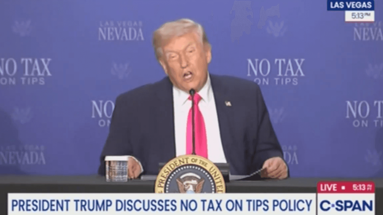 Screenshot of Donald Trump