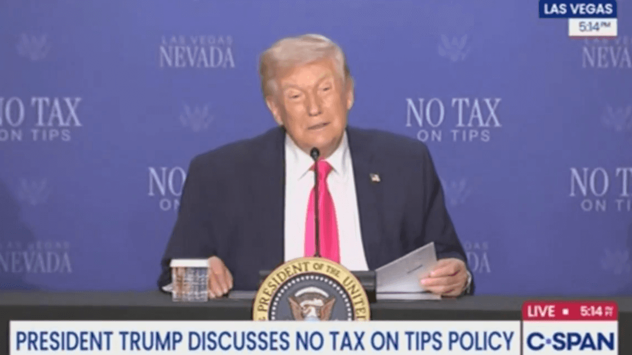 Screenshot of Donald Trump