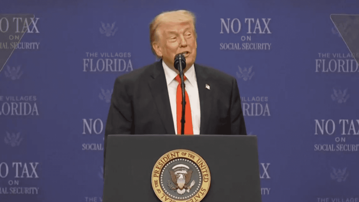 Screenshot of Donald Trump