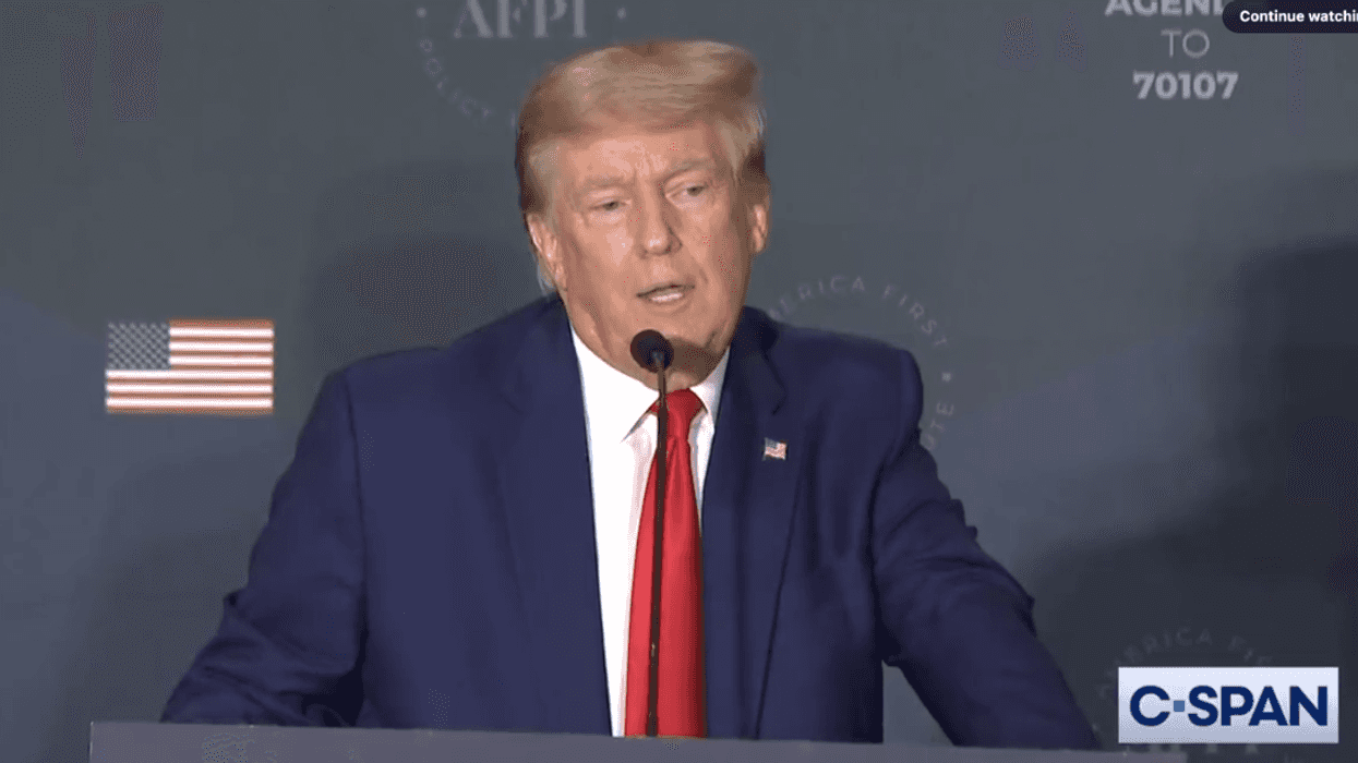 Screenshot of Donald Trump