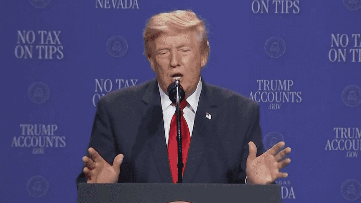 Screenshot of Donald Trump