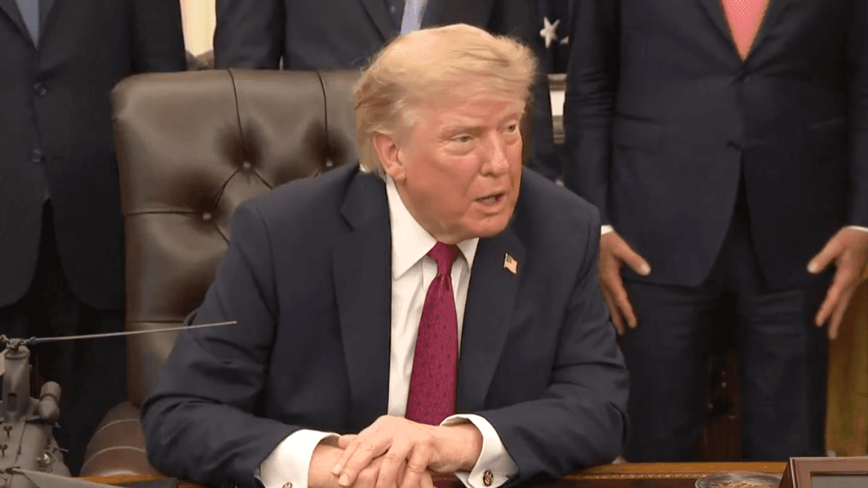 Screenshot of Donald Trump