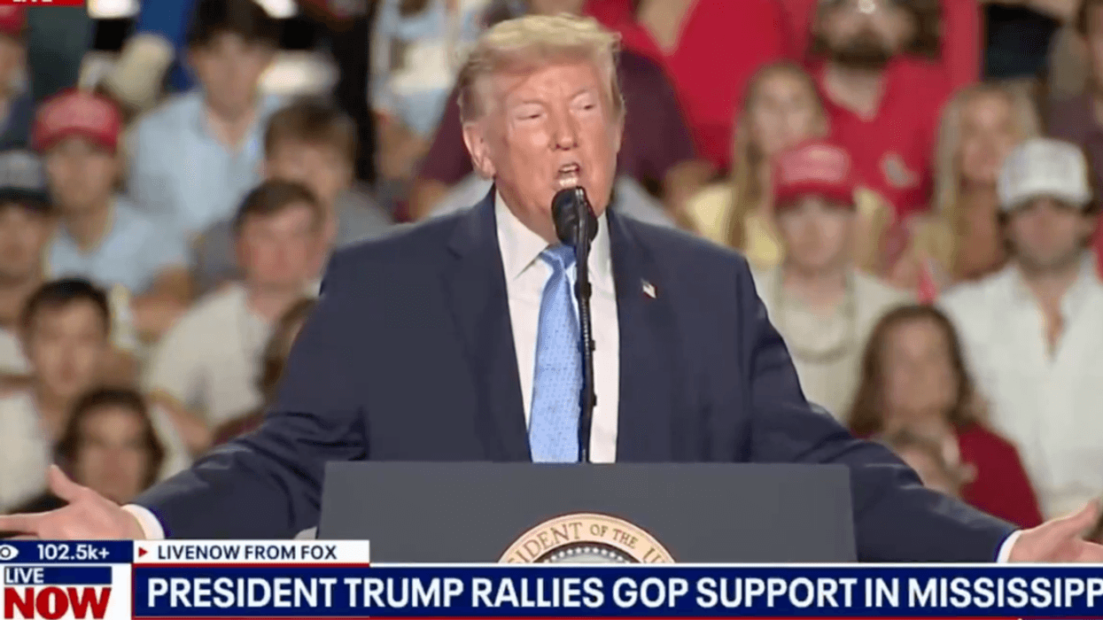 Screenshot of Donald Trump