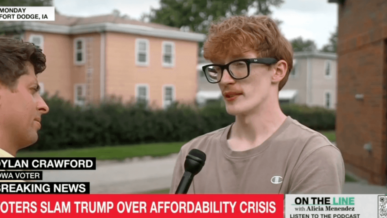 Screenshot of Dylan Crawford during MS NOW interview
