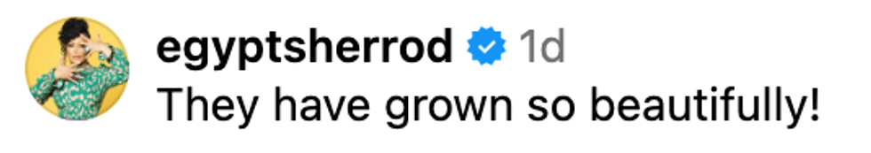 Screenshot of @egyptsherrod's post