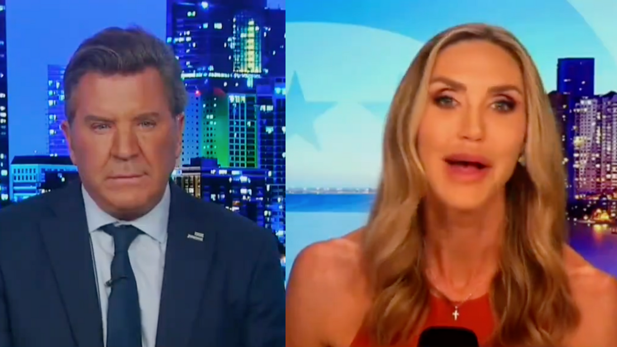 Screenshot of Eric Bolling and Lara Trump
