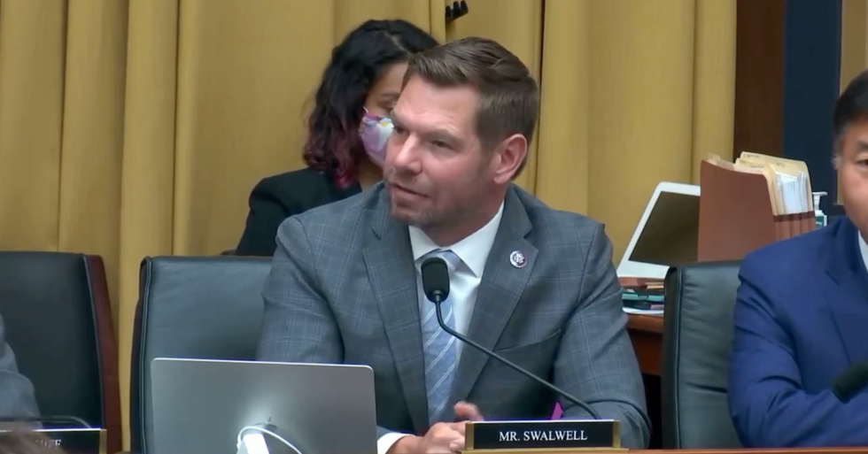Screenshot of Eric Swalwell