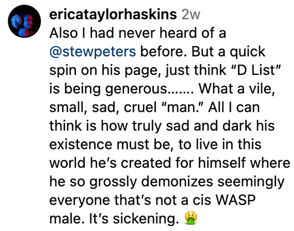 Screenshot of @ericataylorhaskins' Instagram post