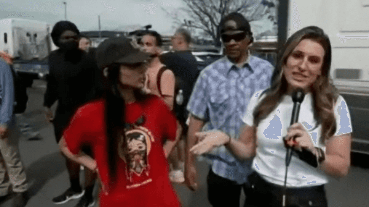 screenshot of Fox News report from Newark, New Jersey ICE protest