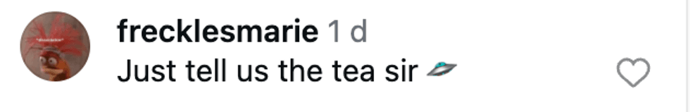 Screenshot of @frecklesmarie's post