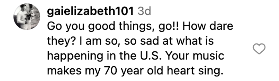 Screenshot of @gaielizabeth101's post