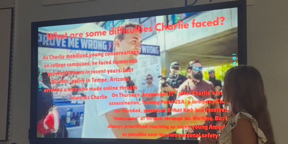 Young Girl's School Presentation About Her 'Hero' Charlie Kirk Has People Sounding Off