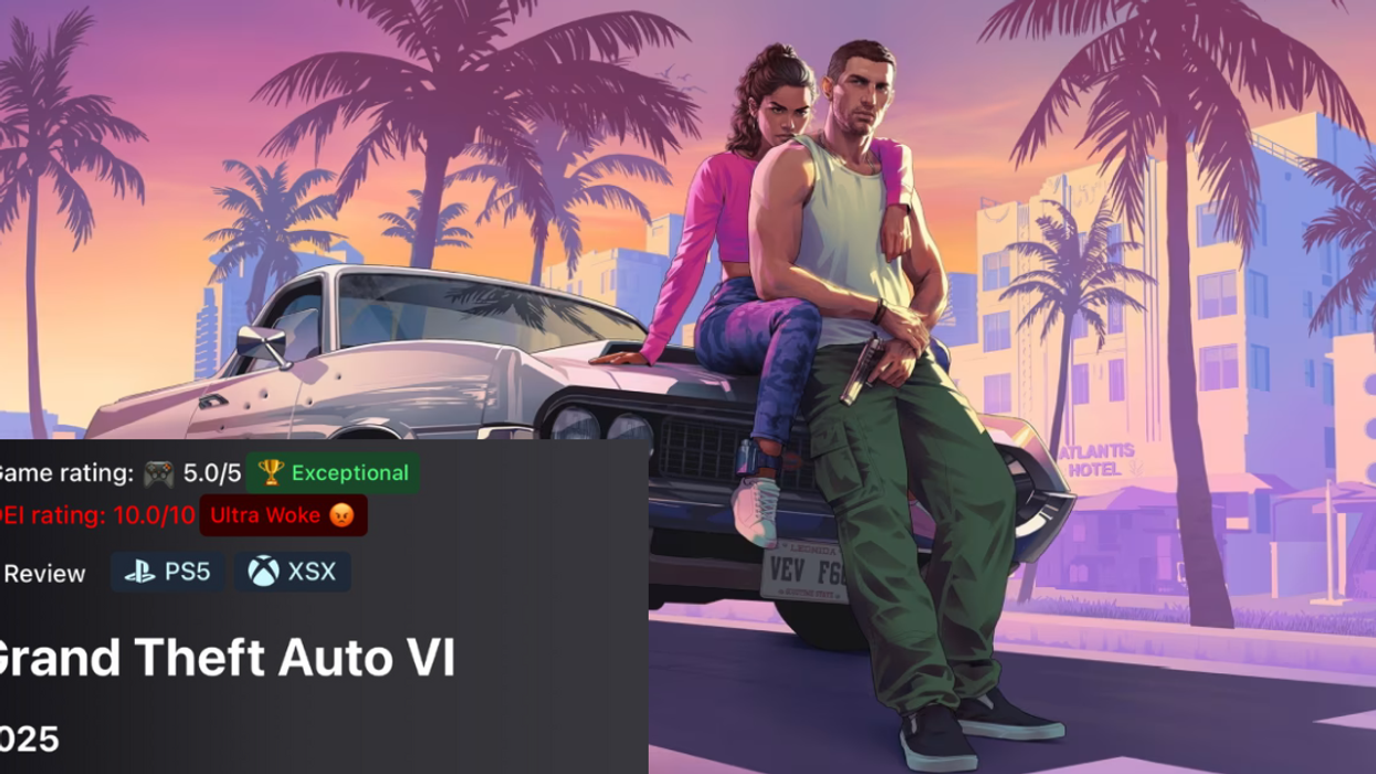Screenshot of Grand Theft Auto VI and DEI Watchdog's "review"