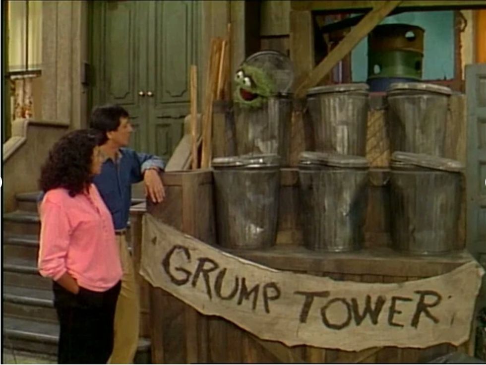 screenshot of Grump Tower from Sesame Street