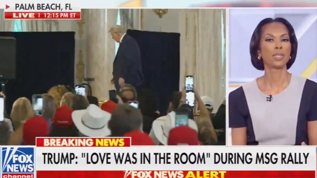 Screenshot of Harris Faulkner during her fact check of Donald Trump