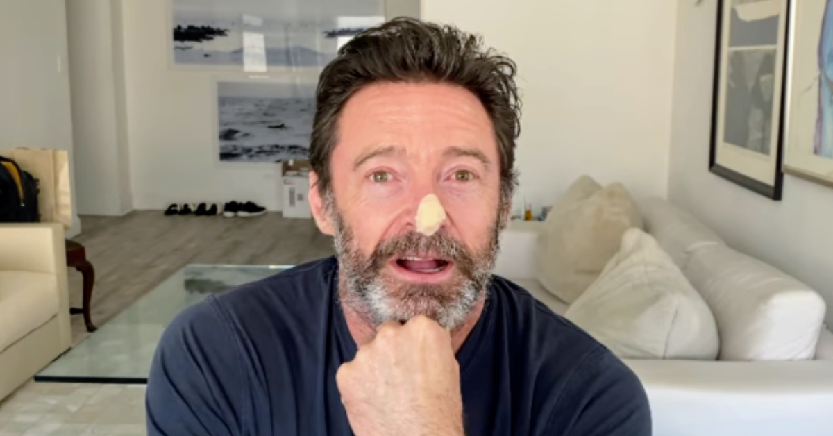 screenshot of Hugh Jackman's Instagram Reel from his home