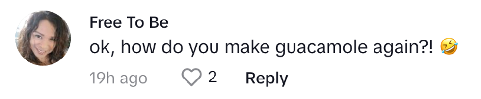 Screenshot of @iamfridab's response