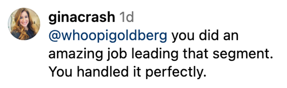 Screenshot of Instagram post by @ginacrash